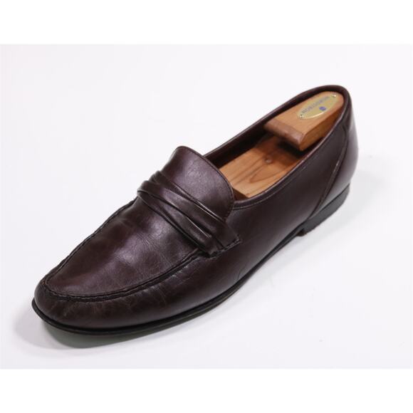 Allen Edmonds Bergamo Brown Penny Loafers Made in Italy 12D - Picture 1 of 12